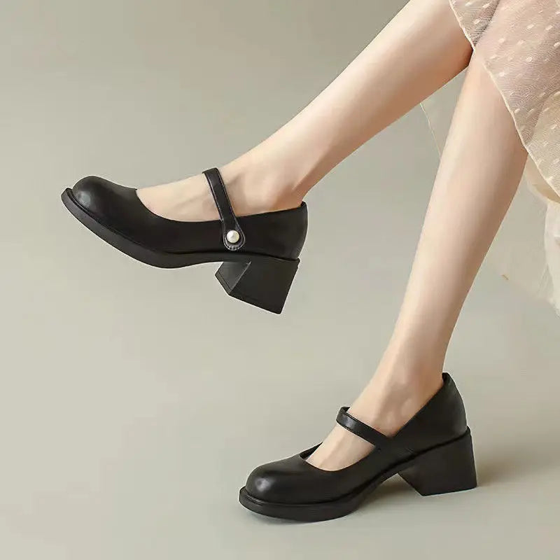 Mary Jane Loafer – Leder Slipper