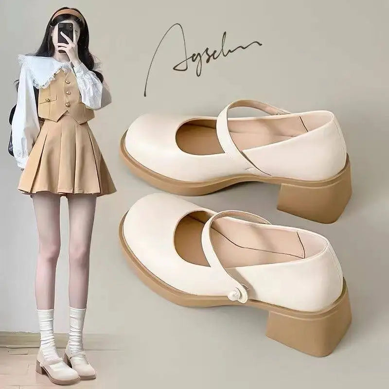 Mary Jane Loafer – Leder Slipper