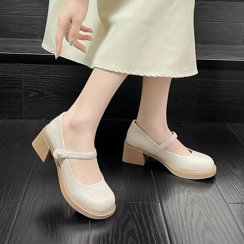 Mary Jane Loafer – Leder Slipper