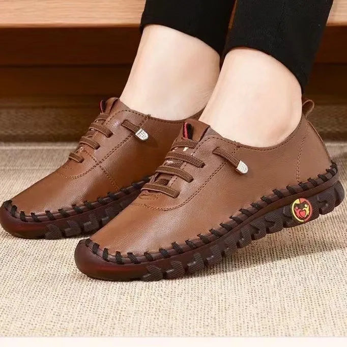 Damen Ledersneaker Freizeitschuhe