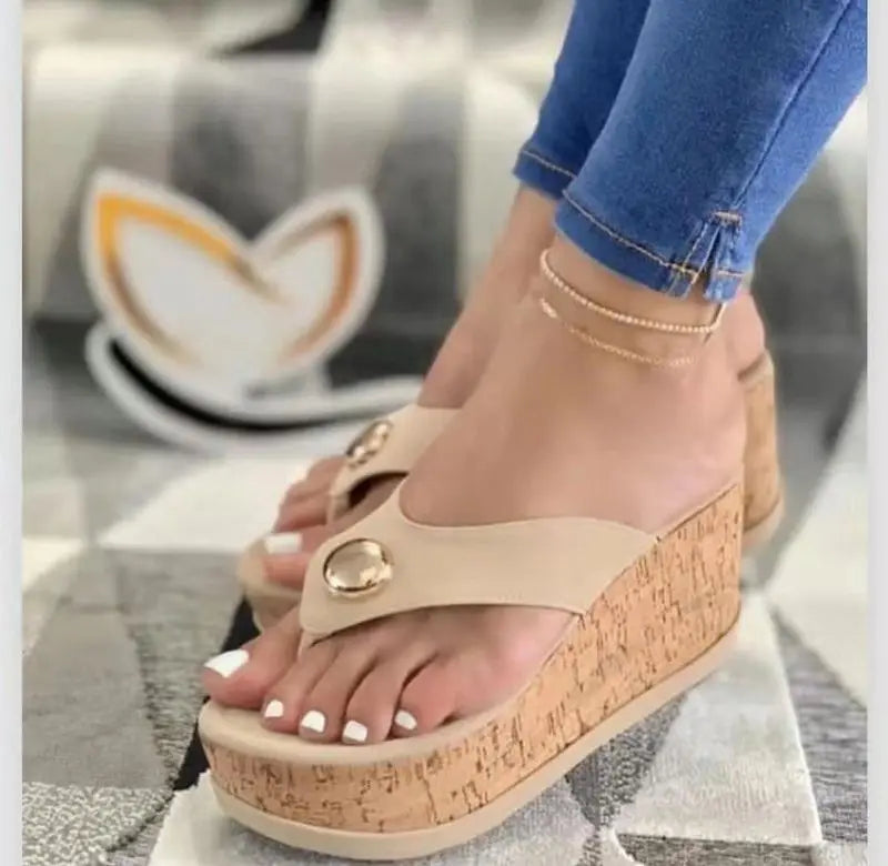 Keil Flip-Flops – Sommer Sandalen rutschfest