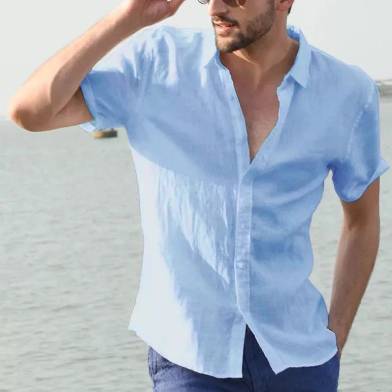 Herren Kurzarm Hemd – Casual Streetwear