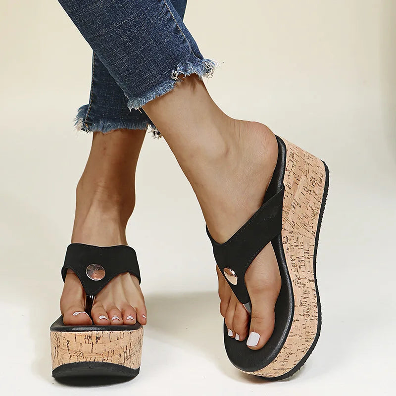 Keil Flip-Flops – Sommer Sandalen rutschfest