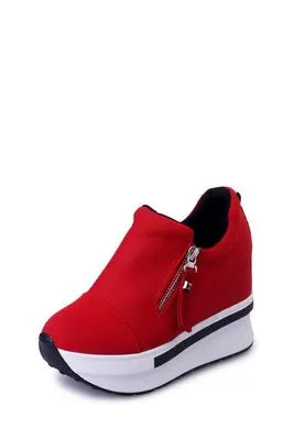 Slip-On Sneakers mit Keilabsatz