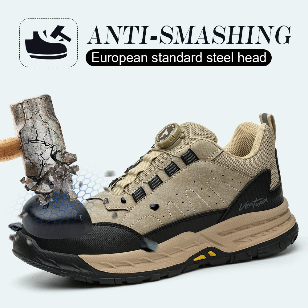 Arbeitsschuhe – Wildleder Sneaker mit Stahlkappe