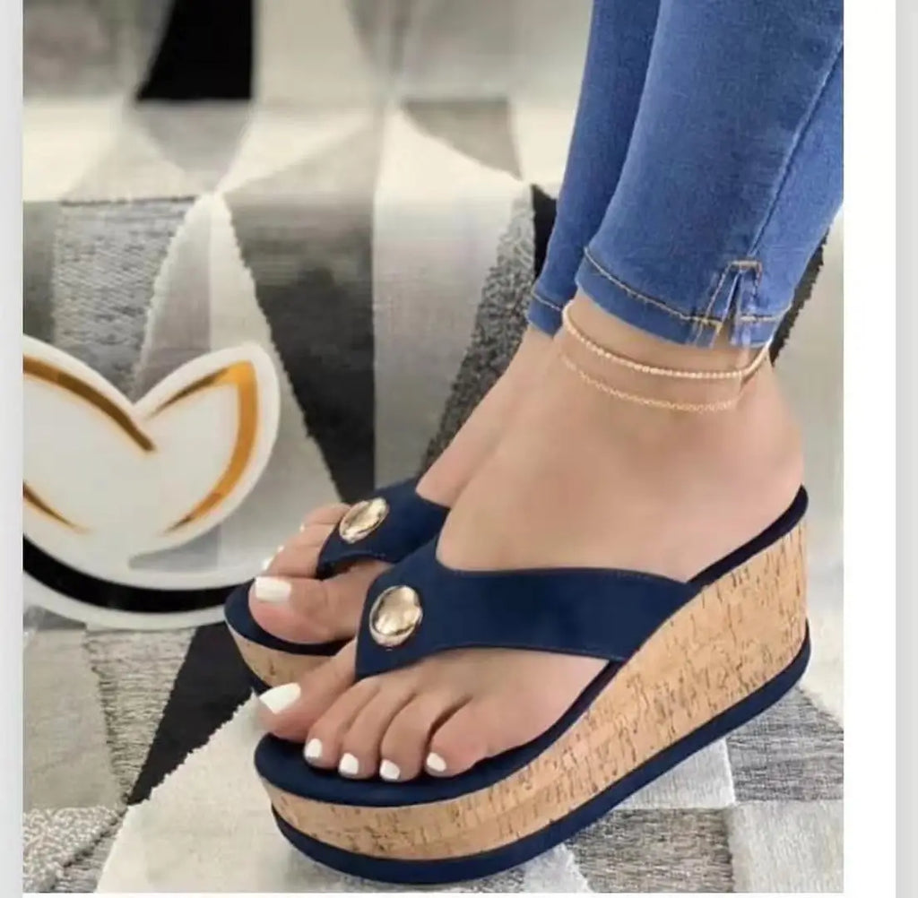 Keil Flip-Flops – Sommer Sandalen rutschfest