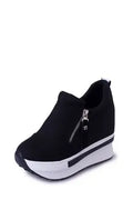 Slip-On Sneakers mit Keilabsatz
