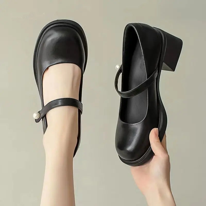 Mary Jane Loafer – Leder Slipper