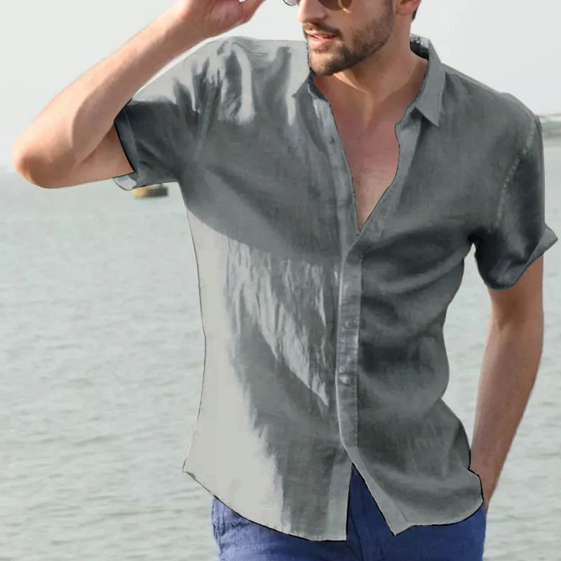 Herren Kurzarm Hemd – Casual Streetwear