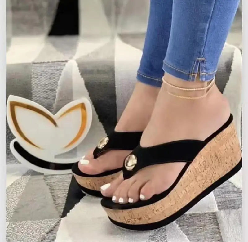 Keil Flip-Flops – Sommer Sandalen rutschfest