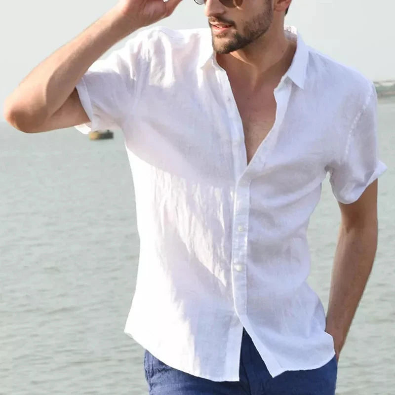 Herren Kurzarm Hemd – Casual Streetwear