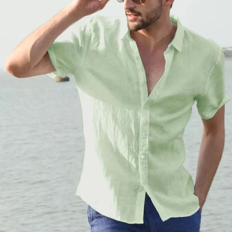 Herren Kurzarm Hemd – Casual Streetwear