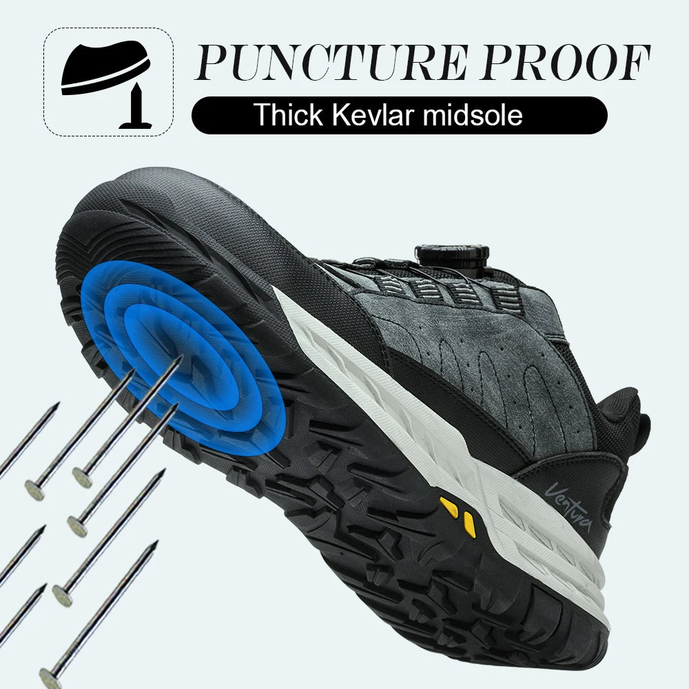 Arbeitsschuhe – Wildleder Sneaker mit Stahlkappe