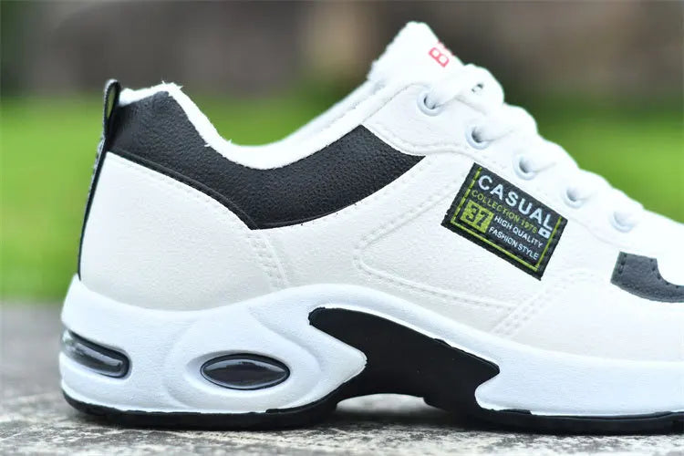 Trend Sportschuhe – Schnürsneaker mit dicker Sohle rutschfest