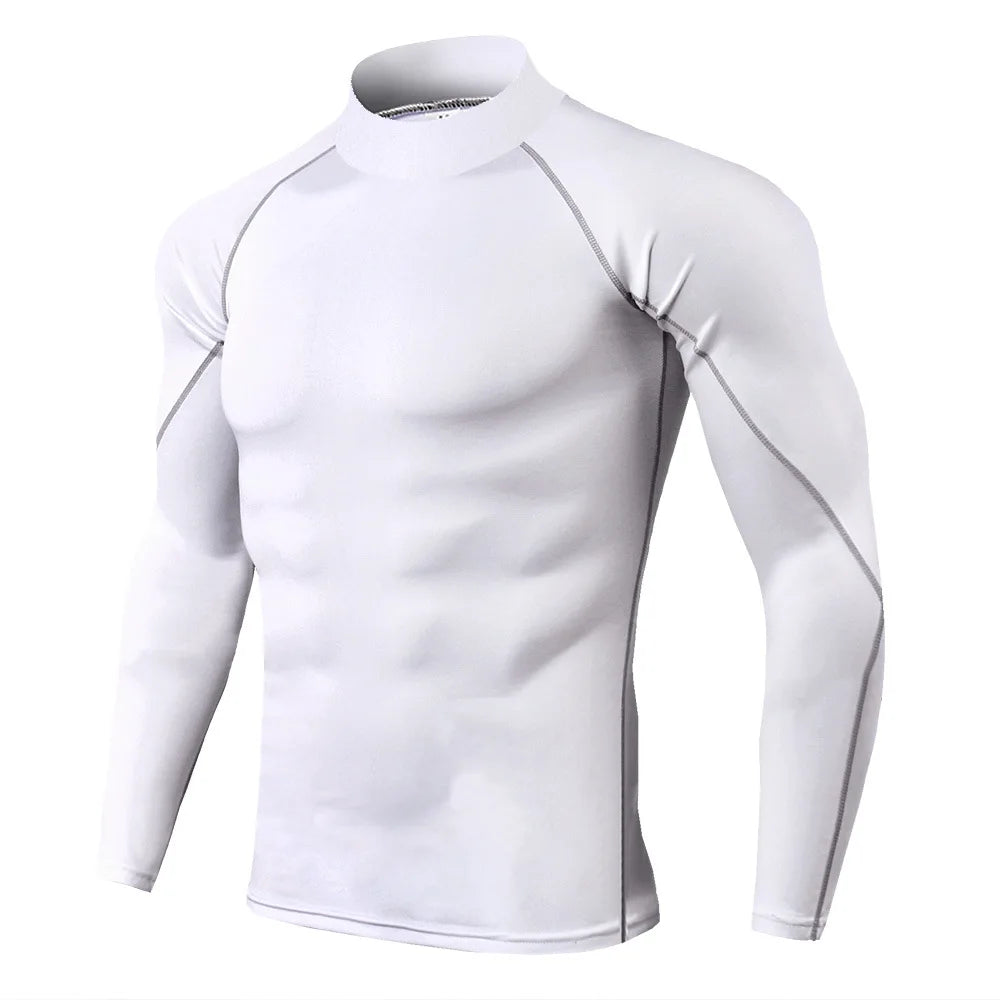 Herren Sport Kompressionsshirt – Langarm Quick Dry