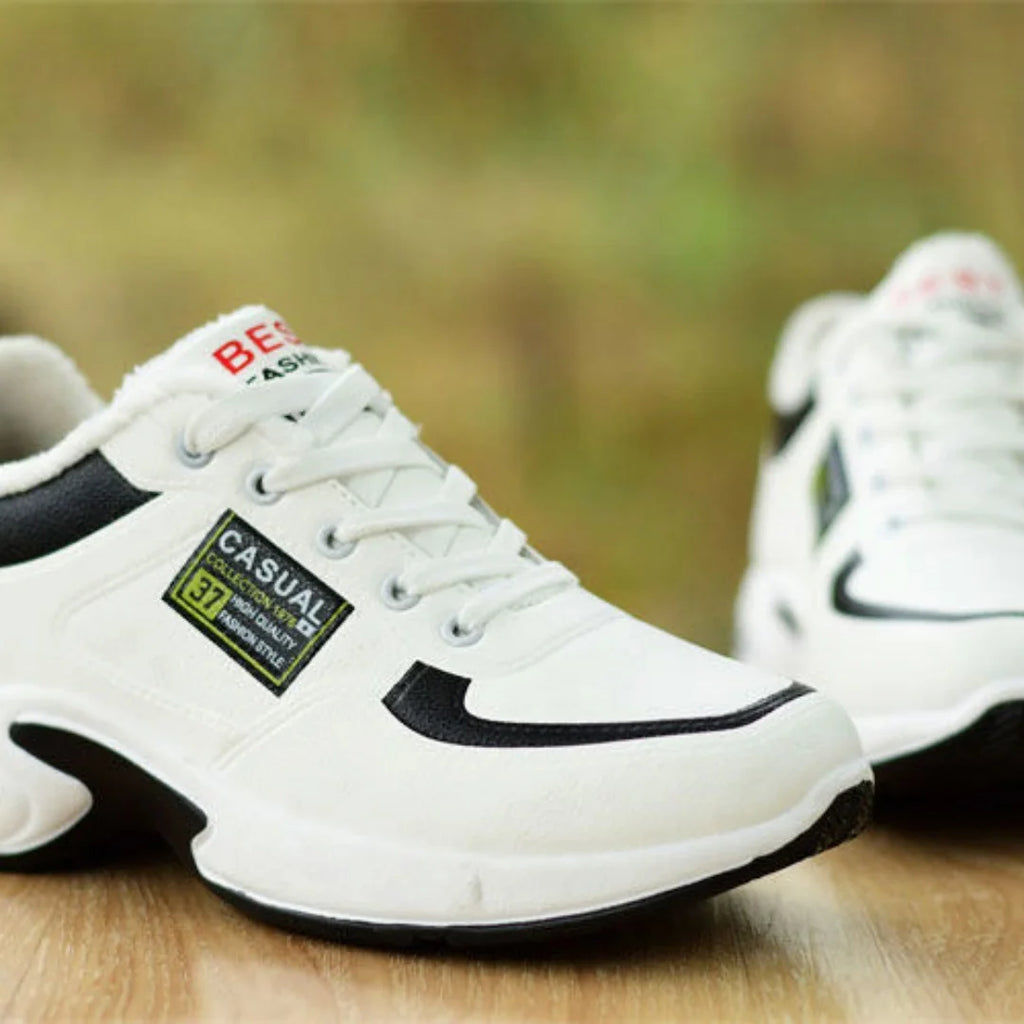 Trend Sportschuhe – Schnürsneaker mit dicker Sohle rutschfest