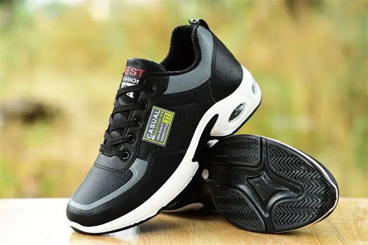 Trend Sportschuhe – Schnürsneaker mit dicker Sohle rutschfest