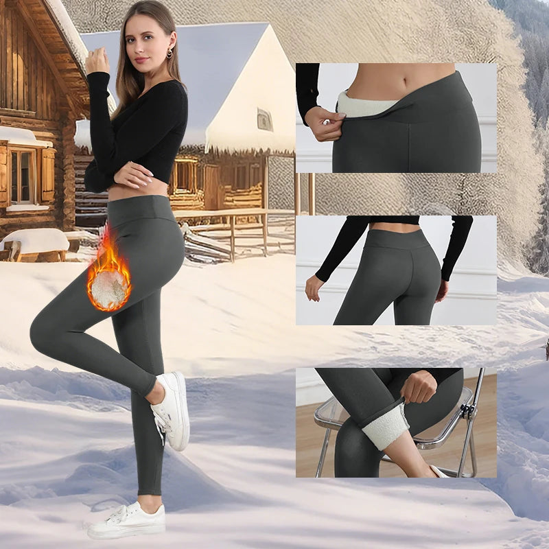 Damen Winter Leggings High Waist