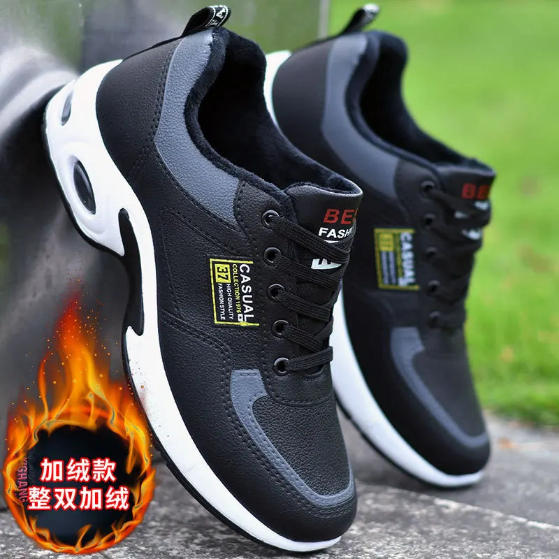 Trend Sportschuhe – Schnürsneaker mit dicker Sohle rutschfest
