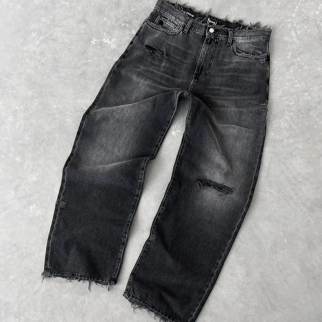Herren Loose Straight Jeans