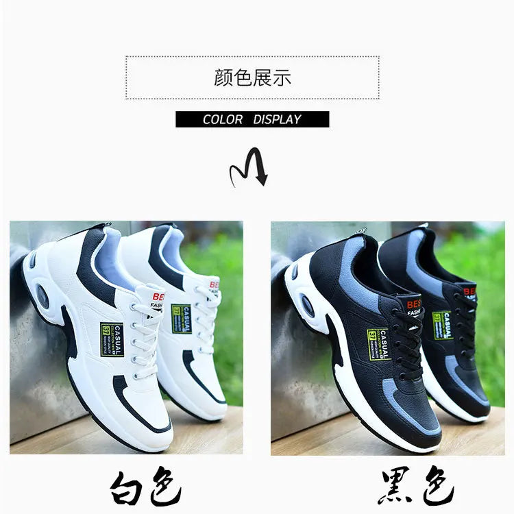 Trend Sportschuhe – Schnürsneaker mit dicker Sohle rutschfest