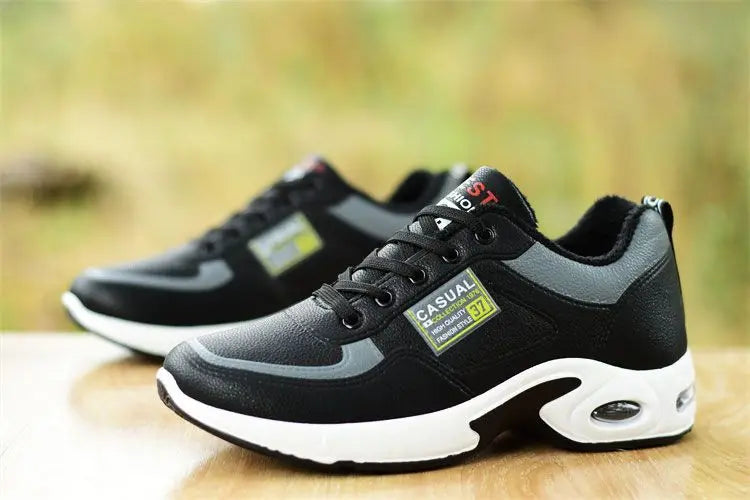 Trend Sportschuhe – Schnürsneaker mit dicker Sohle rutschfest