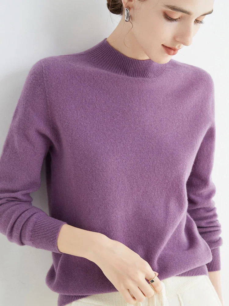 Damen Merino Sweater 100% Wolle