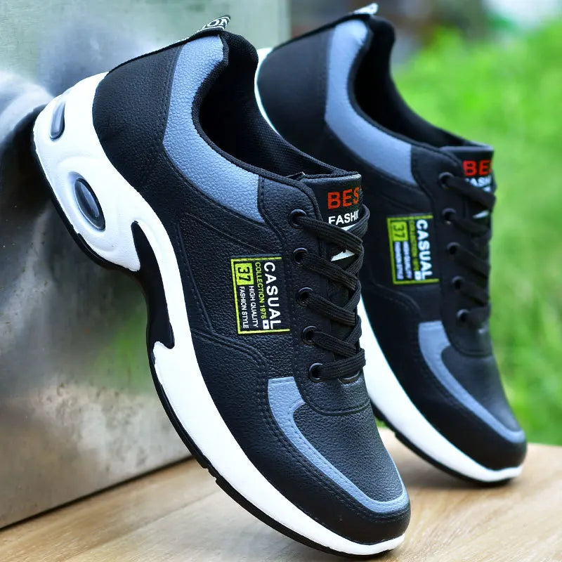 Trend Sportschuhe – Schnürsneaker mit dicker Sohle rutschfest