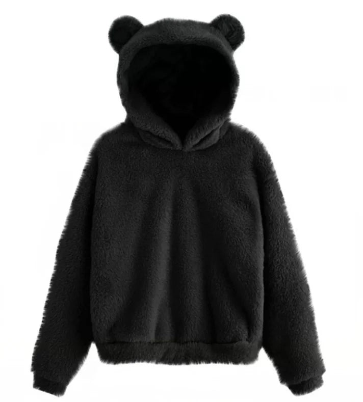 Damen Langarm Hoodie – Kaninchenohren Design