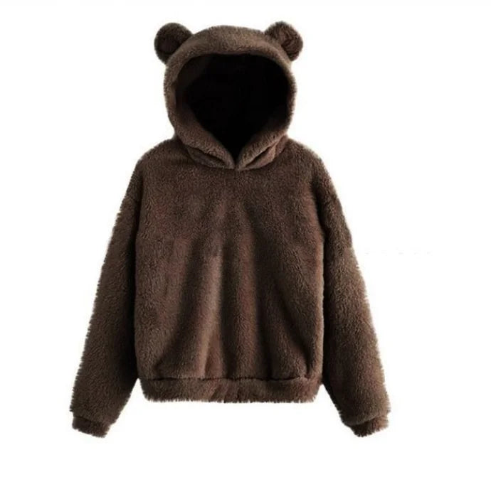 Damen Langarm Hoodie – Kaninchenohren Design