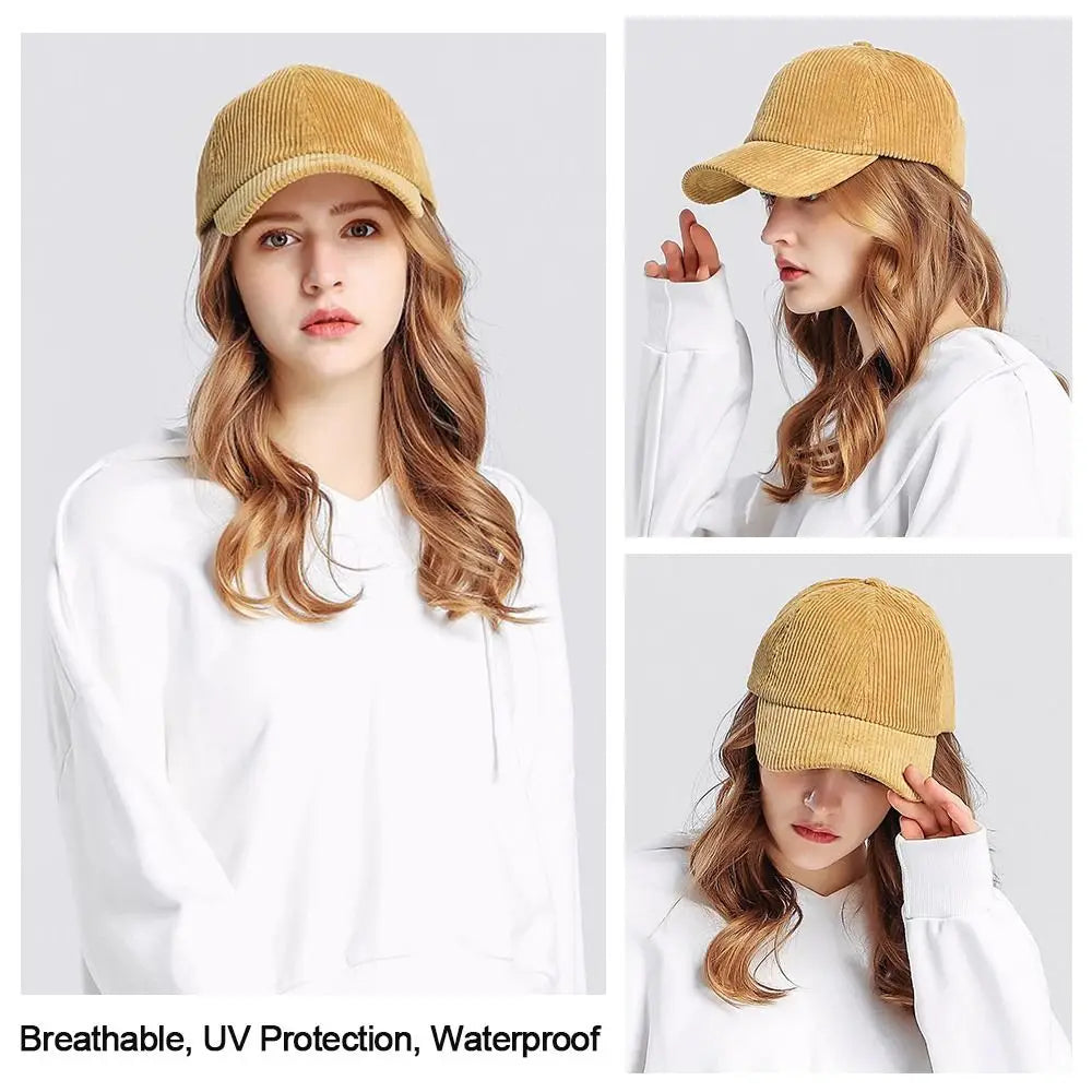 Corduroy Baseball Cap – Vintage Style