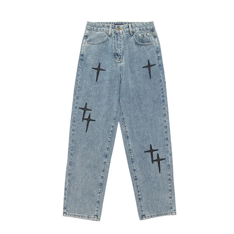 Herren Wide Leg Baggy Jeans