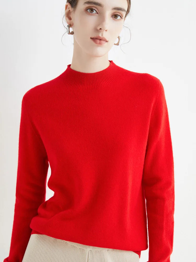 Damen Merino Sweater 100% Wolle