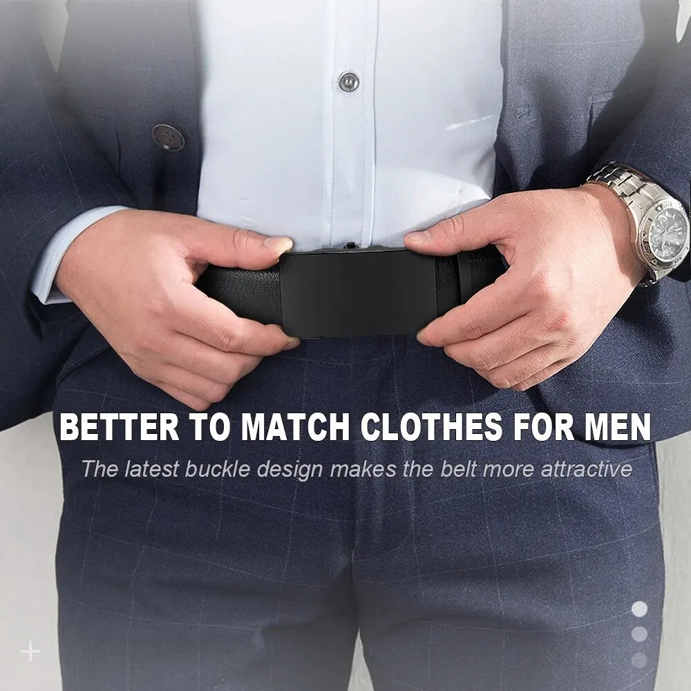Herren Gürtel – PU Leder | Automatik Schnalle