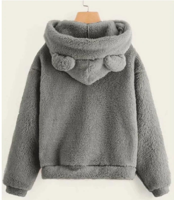 Damen Langarm Hoodie – Kaninchenohren Design