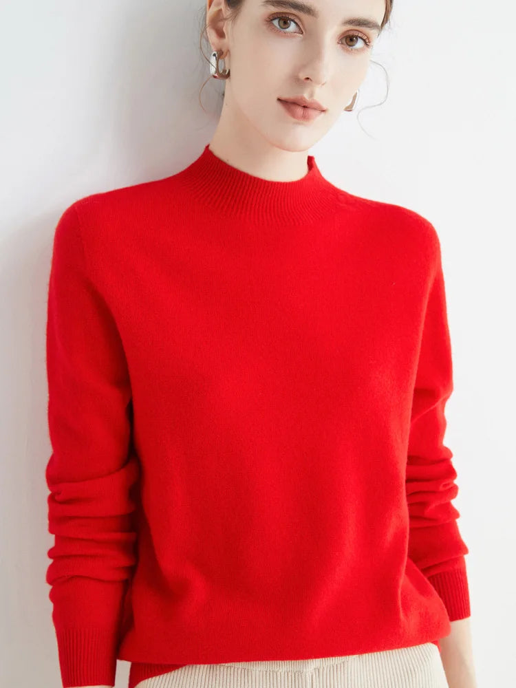 Damen Merino Sweater 100% Wolle