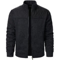 Herren Zip Jacket – Patchwork Sweatshirt
