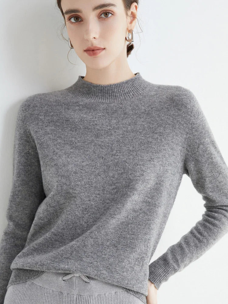 Damen Merino Sweater 100% Wolle