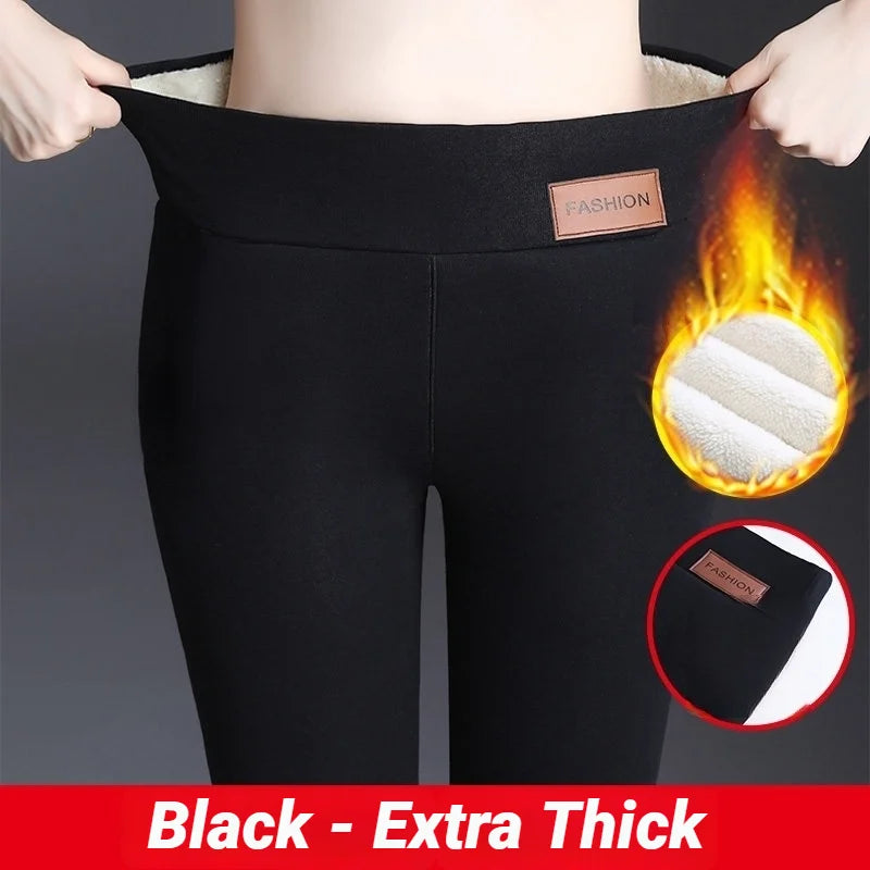 Damen Winter Leggings High Waist – Thermo Fleece & Stretch