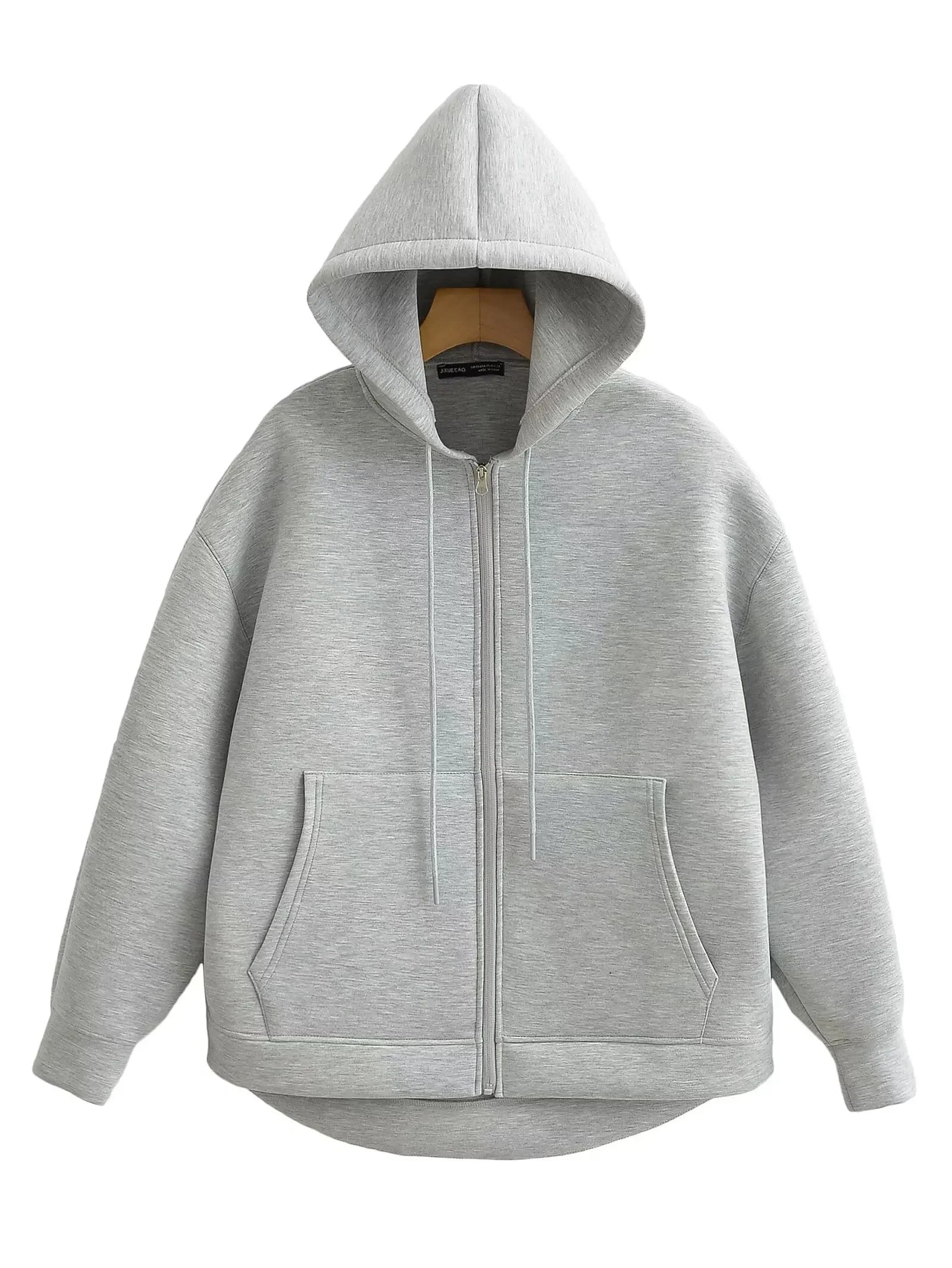 Damen Oversize Hoodie Jacke