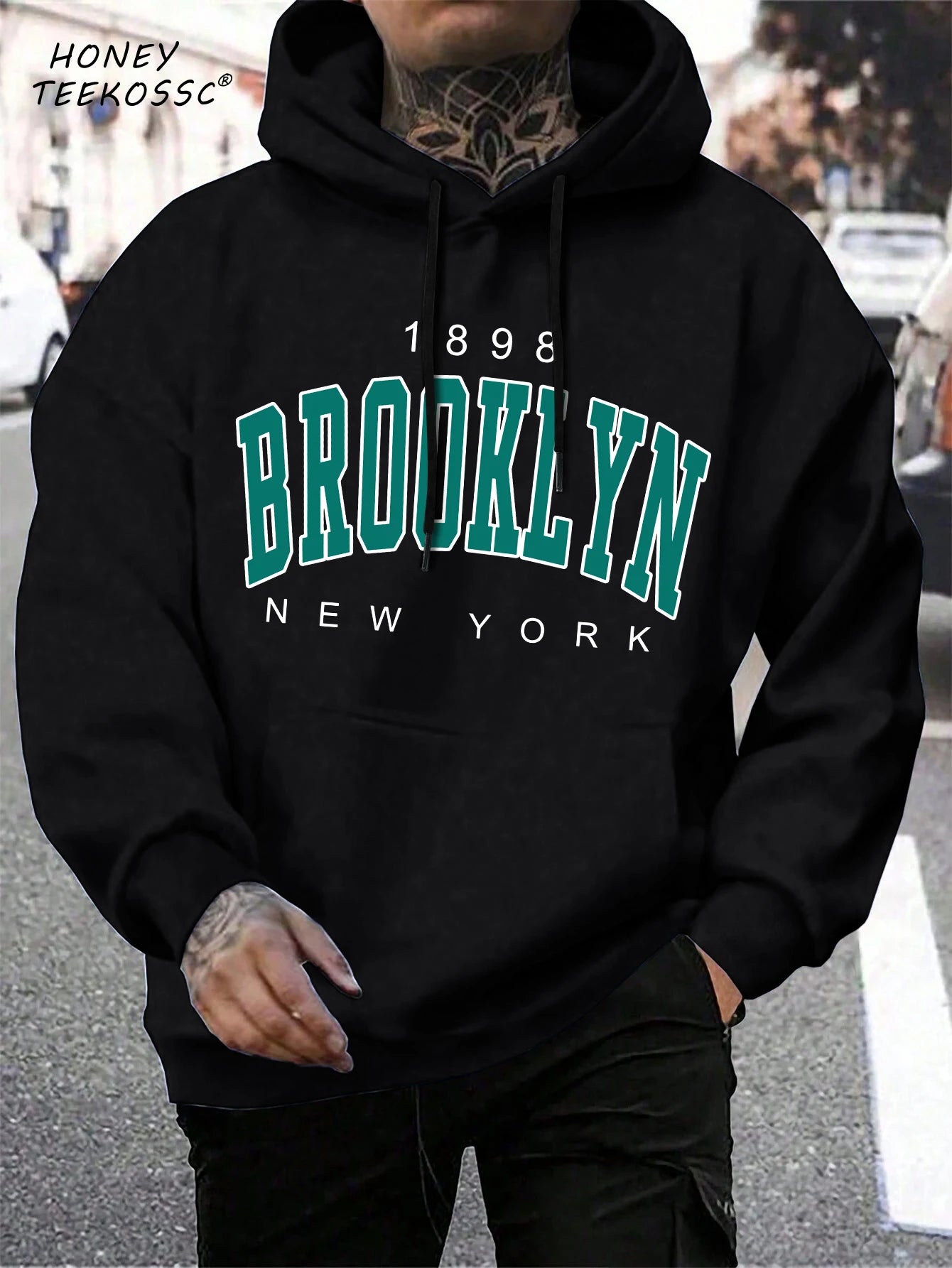 Herren Oversize Hoodie Brooklyn Est. 1998
