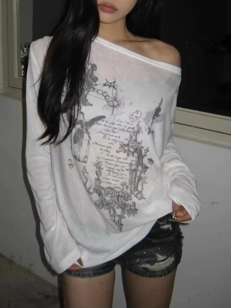 Damen Oversize Langarm Shirt