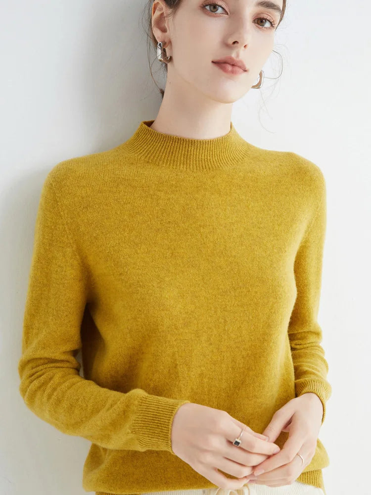 Damen Merino Sweater 100% Wolle