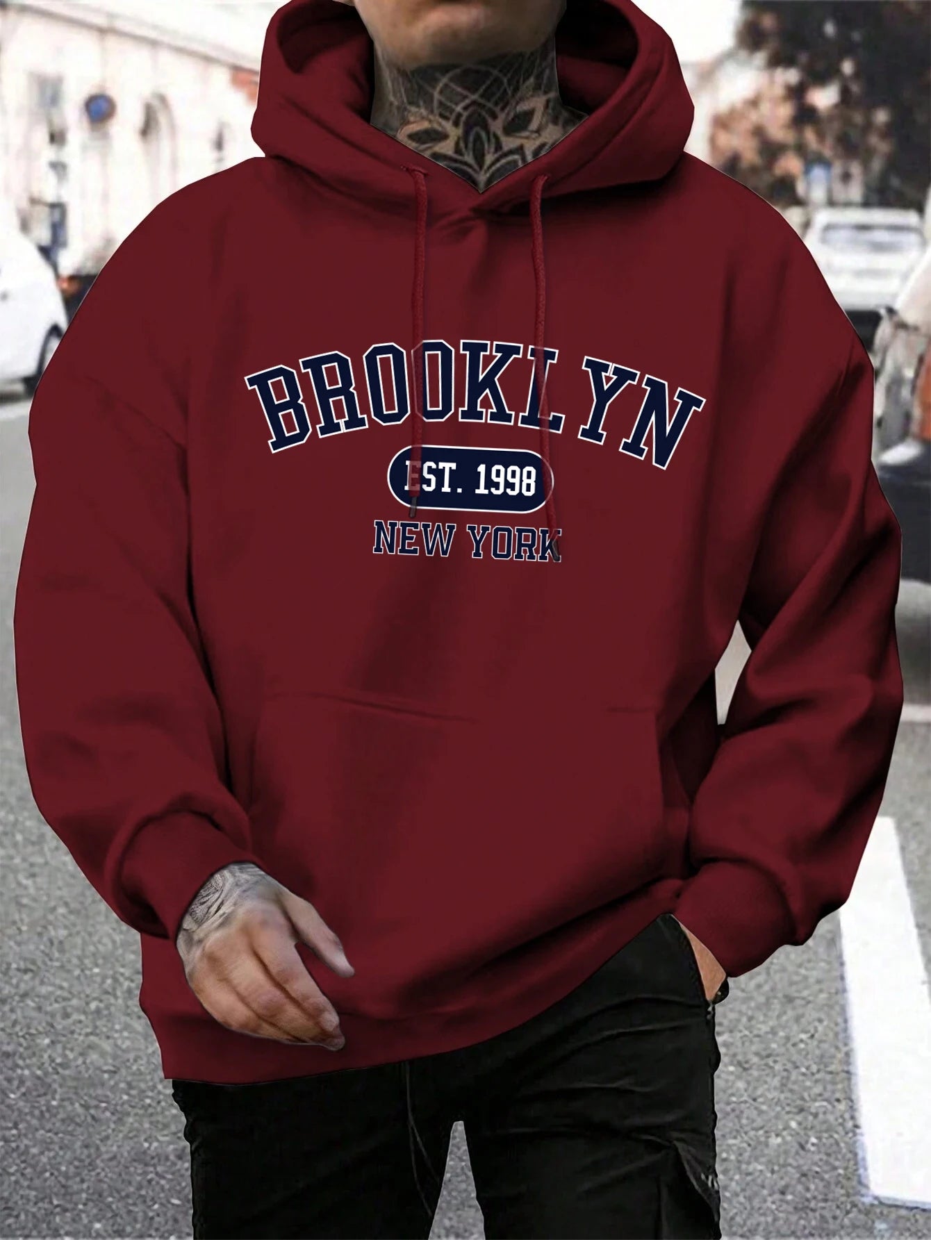 Herren Oversize Hoodie Brooklyn Est. 1998