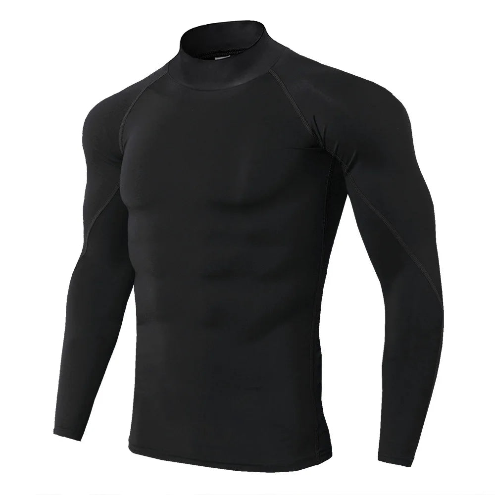 Herren Sport Kompressionsshirt – Langarm Quick Dry