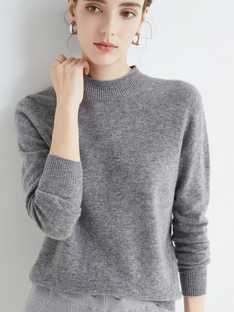 Damen Merino Sweater 100% Wolle