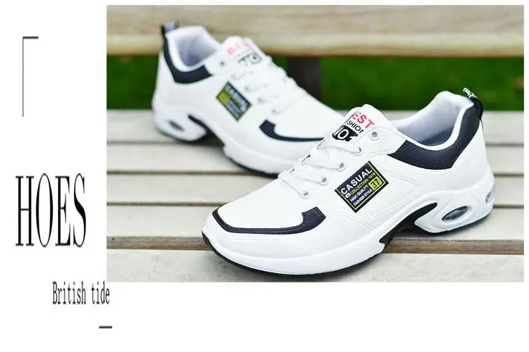 Trend Sportschuhe – Schnürsneaker mit dicker Sohle rutschfest