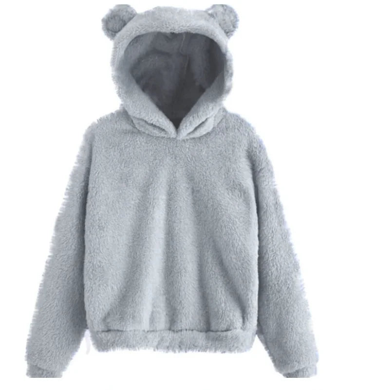 Damen Langarm Hoodie – Kaninchenohren Design