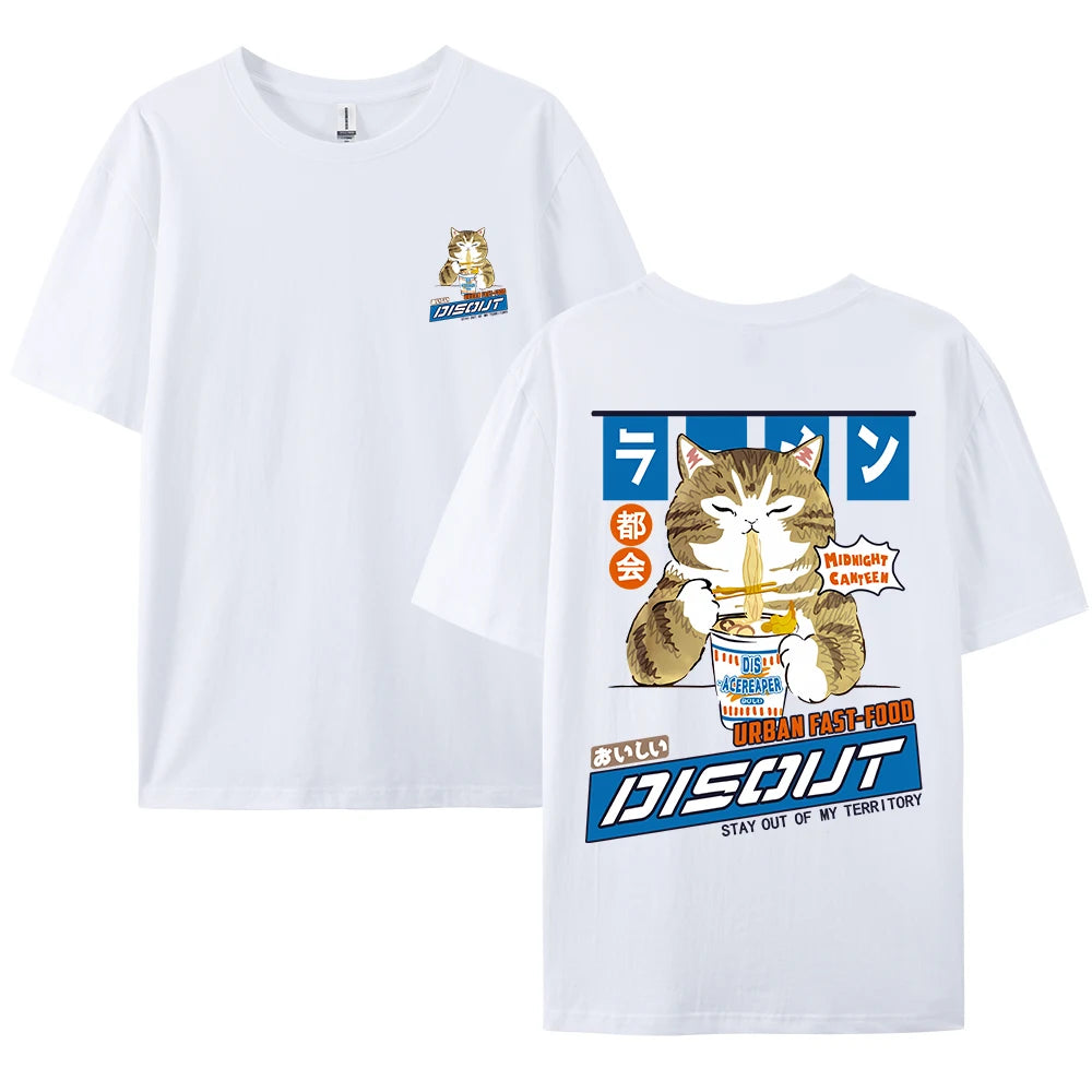 Oversize T-Shirt – Harajuku Cat Print | Japan Style