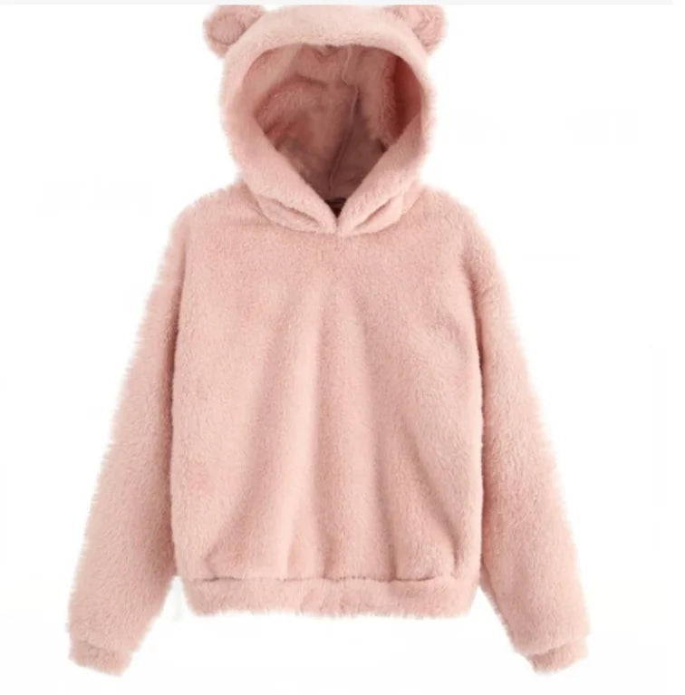 Damen Langarm Hoodie – Kaninchenohren Design